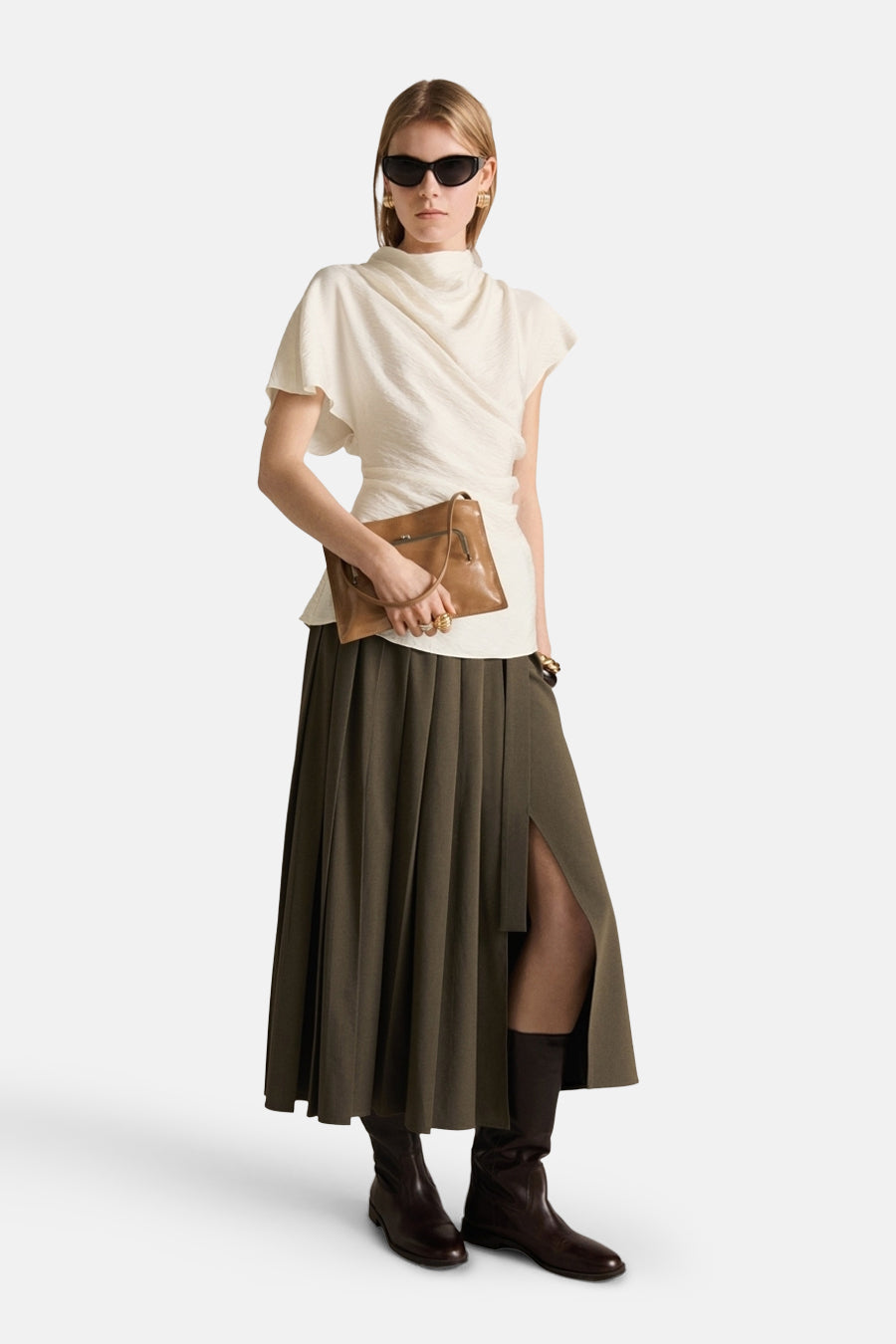 Blouse (korte mouwen) Wit - Mango