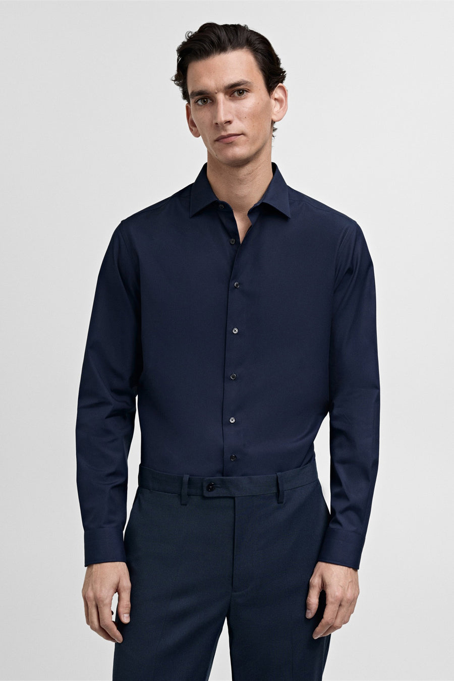 Hemd (lange mouwen) Blauw - Mango