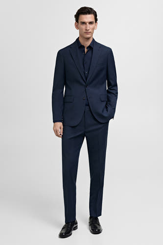 Hemd (lange mouwen) Blauw - Mango