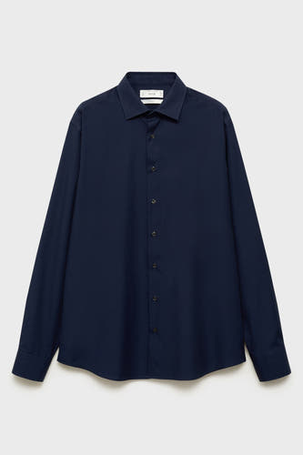 Hemd (lange mouwen) Blauw - Mango