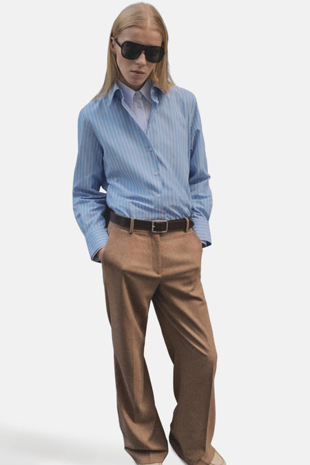 Hemd (lange mouwen) Blauw - Mango