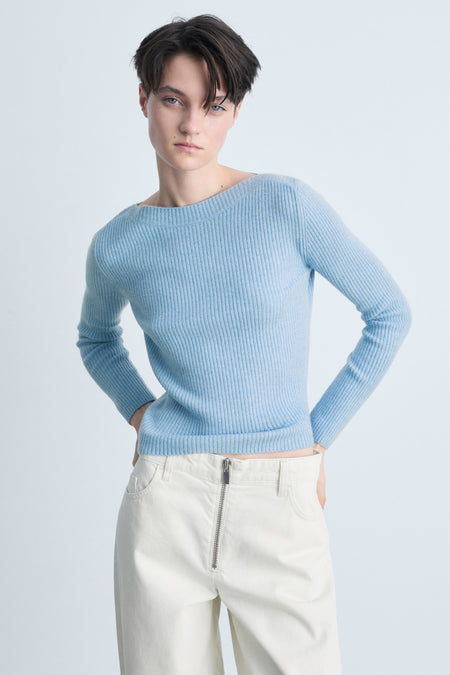 Trui met ronde hals Blauw - Mango