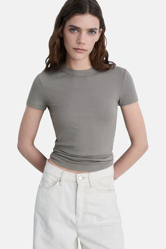 Top (korte mouwen) Bruin - Mango