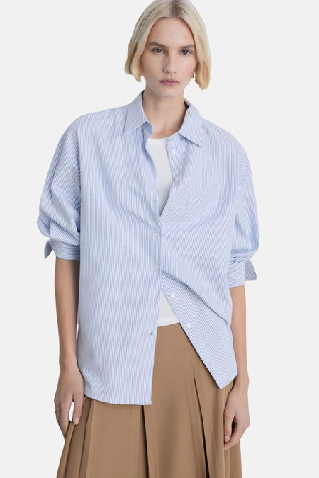 Hemd (lange mouwen) Blauw - Mango
