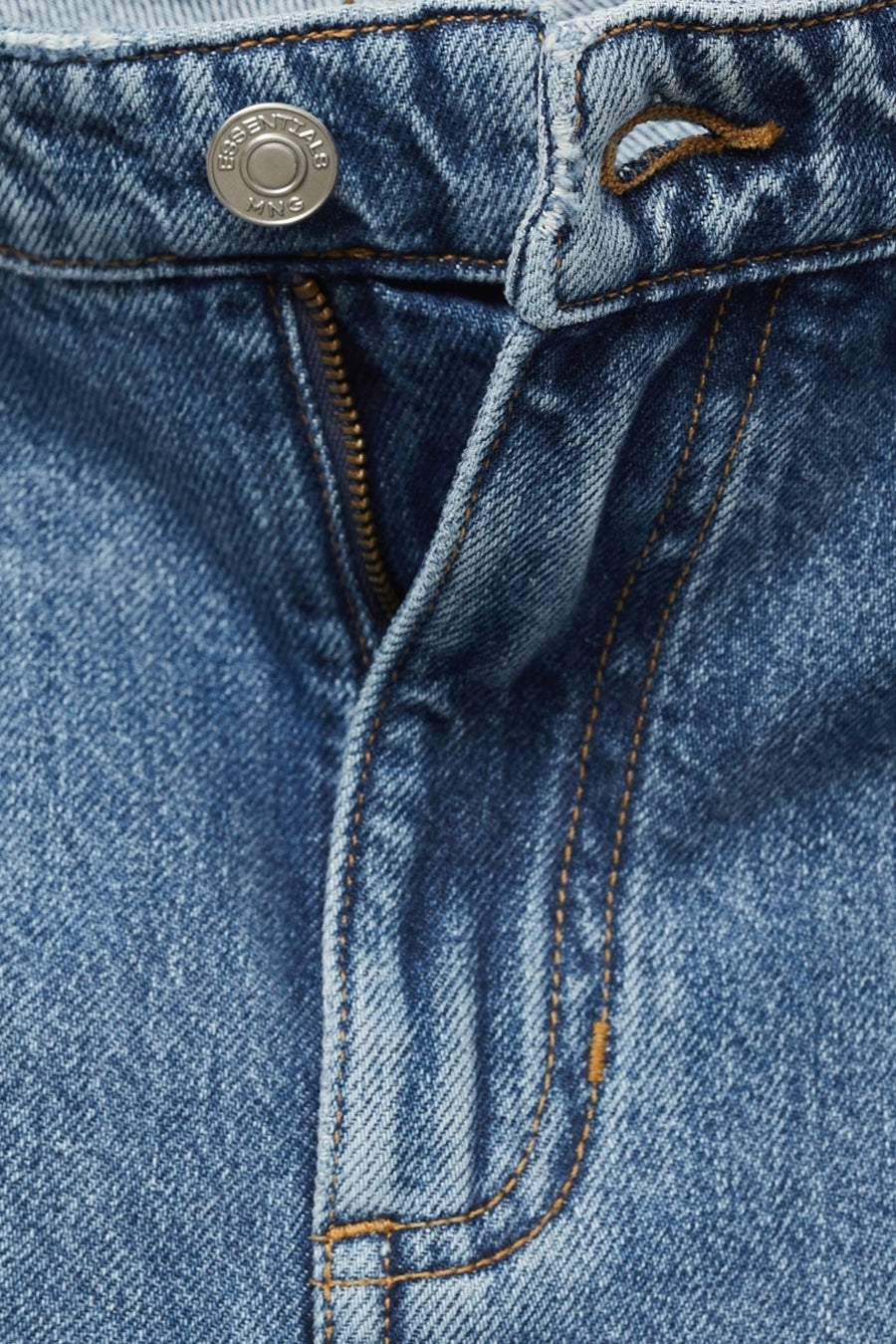 Jeans tapered Mid blue denim - Mango