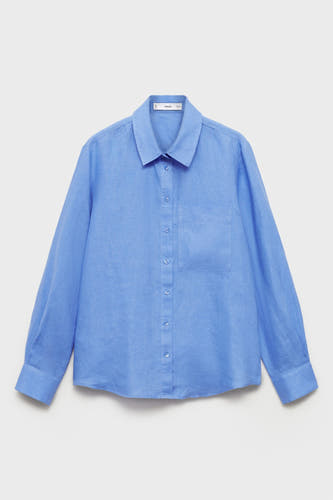 Hemd (lange mouwen) Blauw - Mango