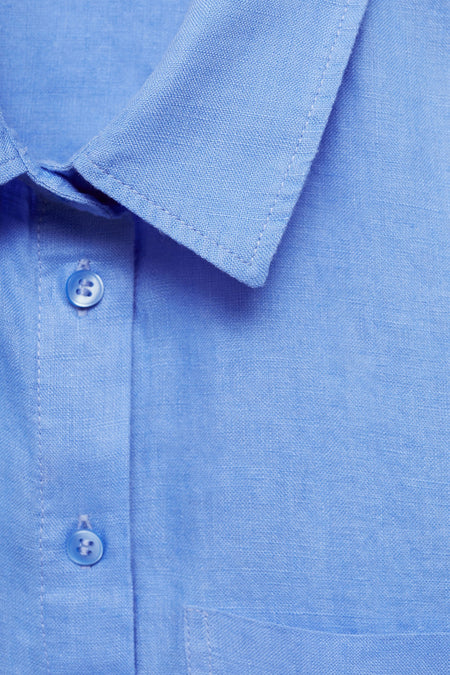 Hemd (lange mouwen) Blauw - Mango