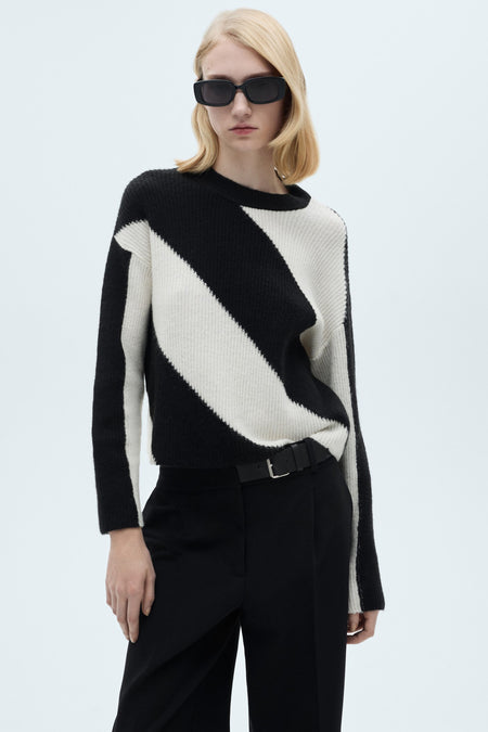 Trui met ronde hals Multicolor - Mango