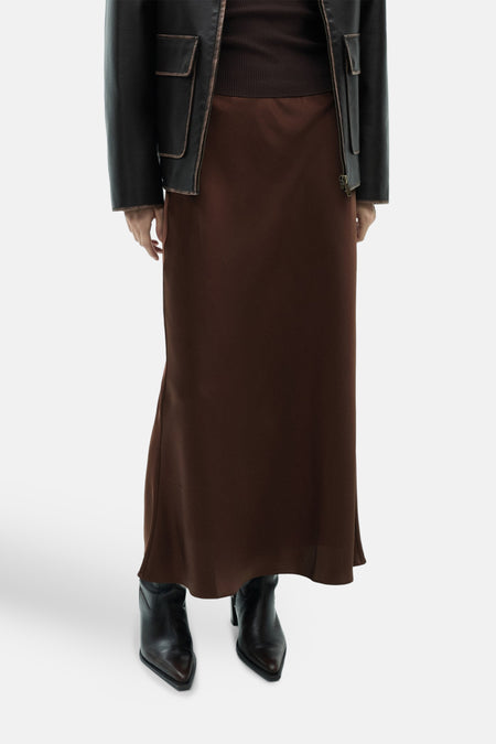 Rok (lang) Bruin - Mango