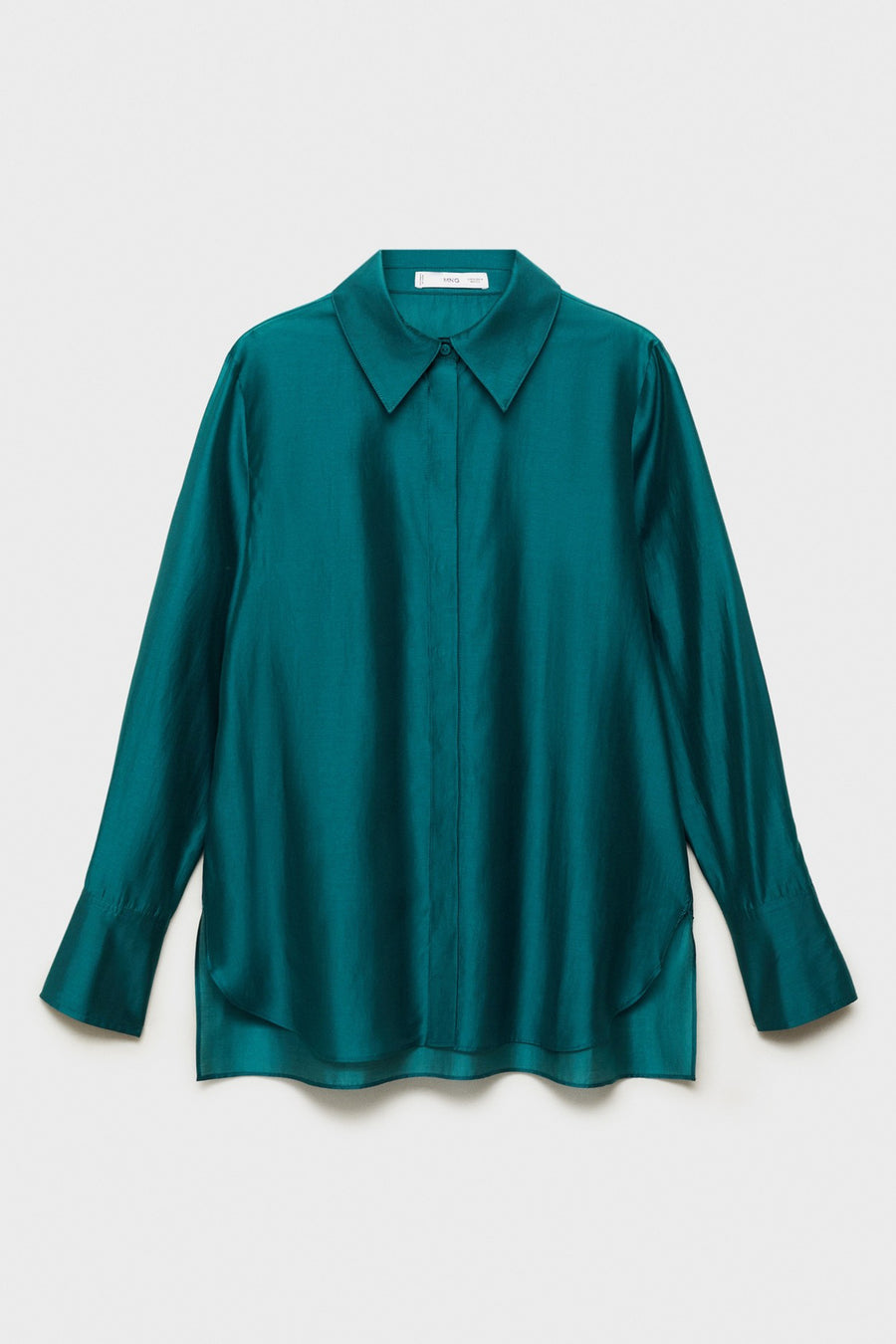 Hemd (lange mouwen) Turquoise - Mango