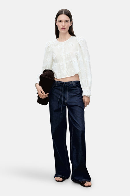 Blouse (lange mouwen) Wit - Mango