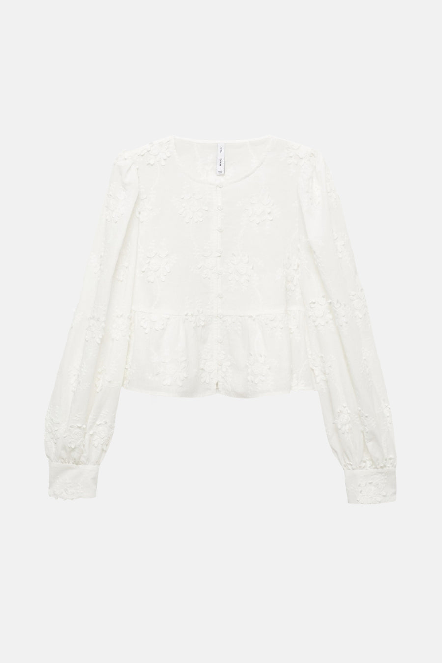 Blouse (lange mouwen) Wit - Mango