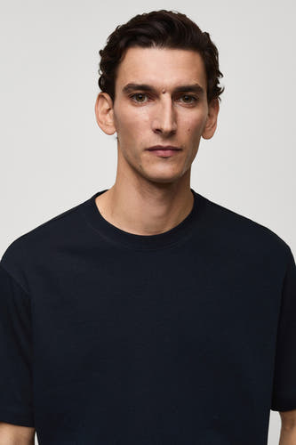 T-shirt (korte mouwen) Blauw - Mango