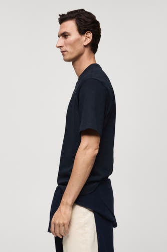 T-shirt (korte mouwen) Blauw - Mango