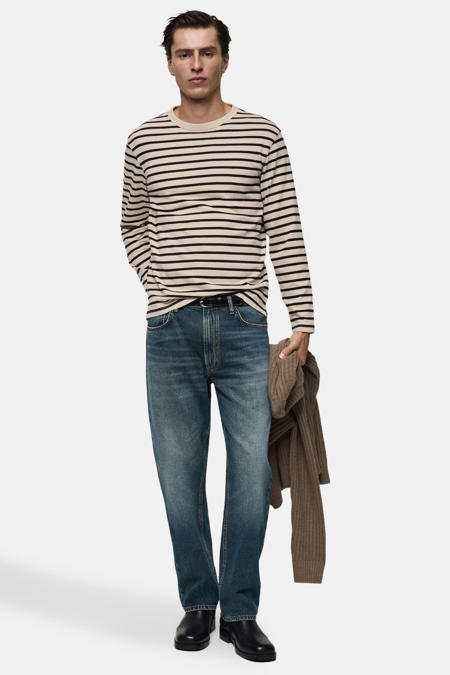 T-shirt (lange mouwen) Beige - Mango