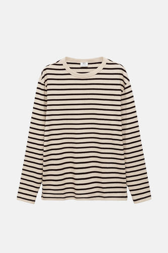 T-shirt (lange mouwen) Beige - Mango
