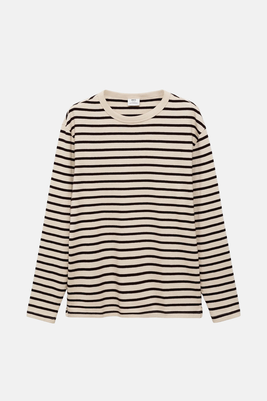 T-shirt (lange mouwen) Beige - Mango
