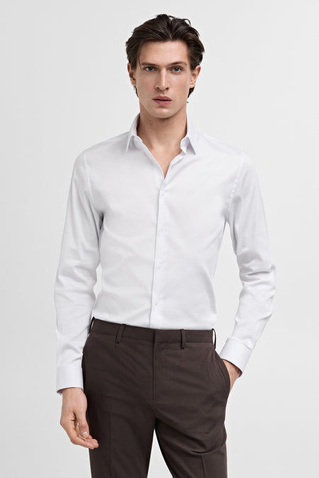 Hemd (lange mouwen) Wit - Mango