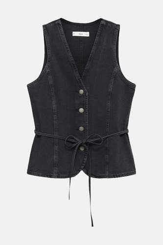 Blazer Black denim - Mango