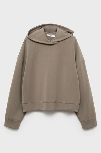 Sweater met kap Bruin - Mango