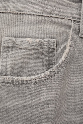 Jeans straight Mid grey denim - Mango
