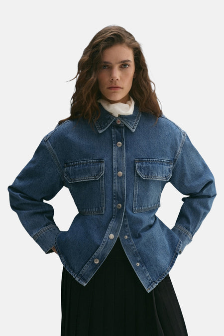 Korte jas Denim - Mango