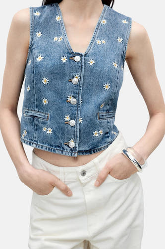 Blazer Denim - Mango