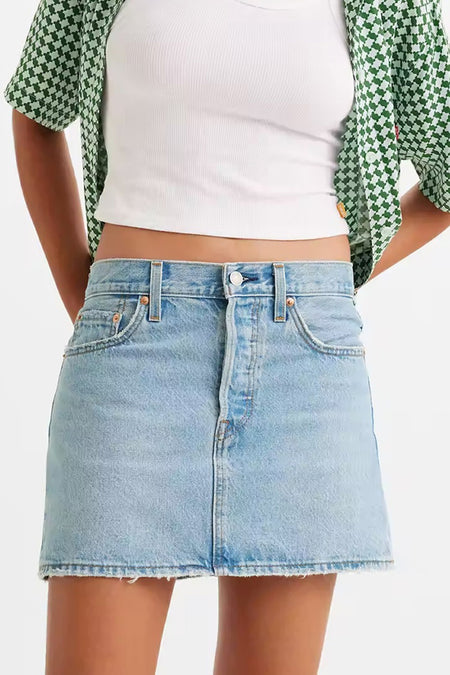 Rok (kort) Light blue denim - Levi's®