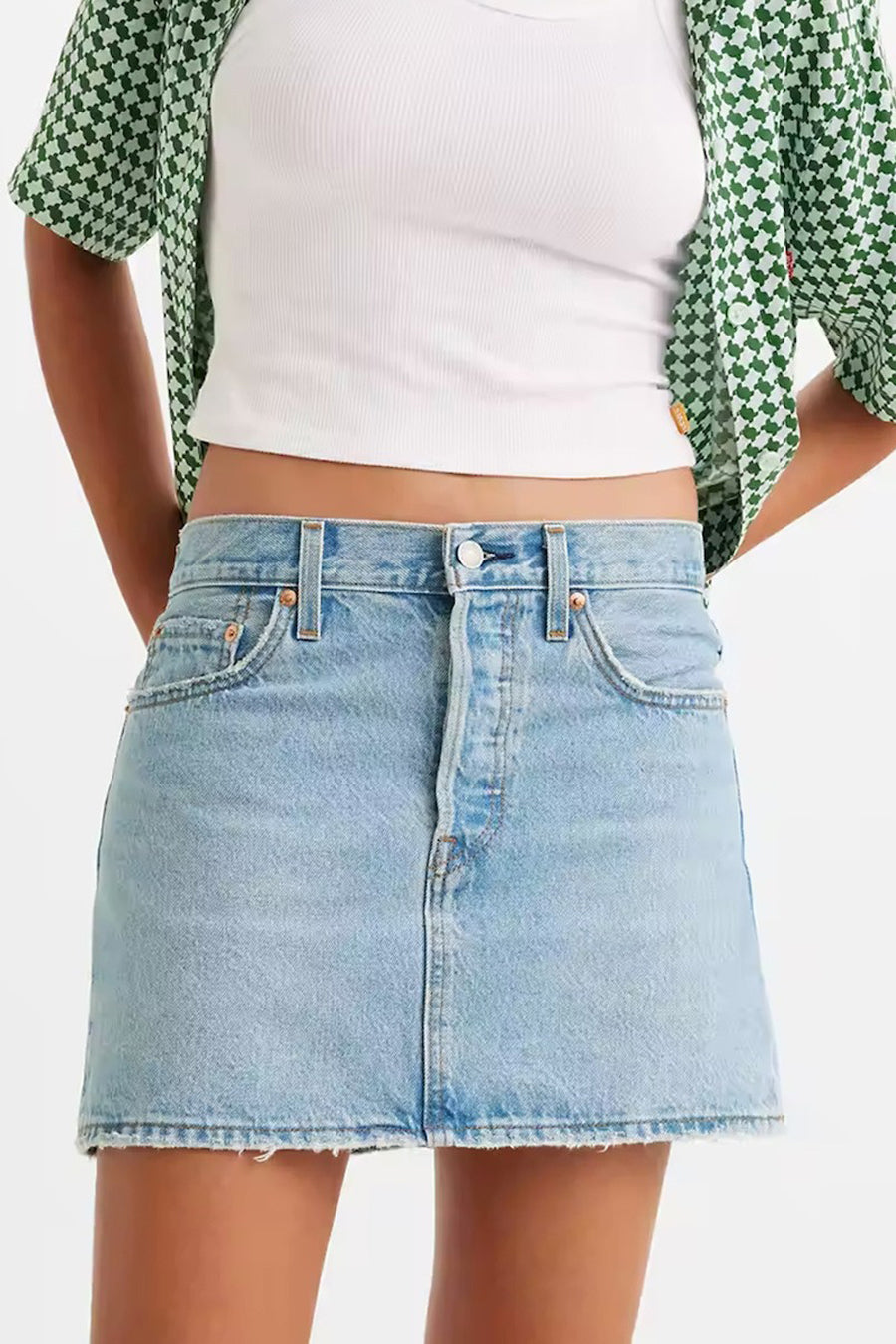 Rok (kort) Light blue denim - Levi's®