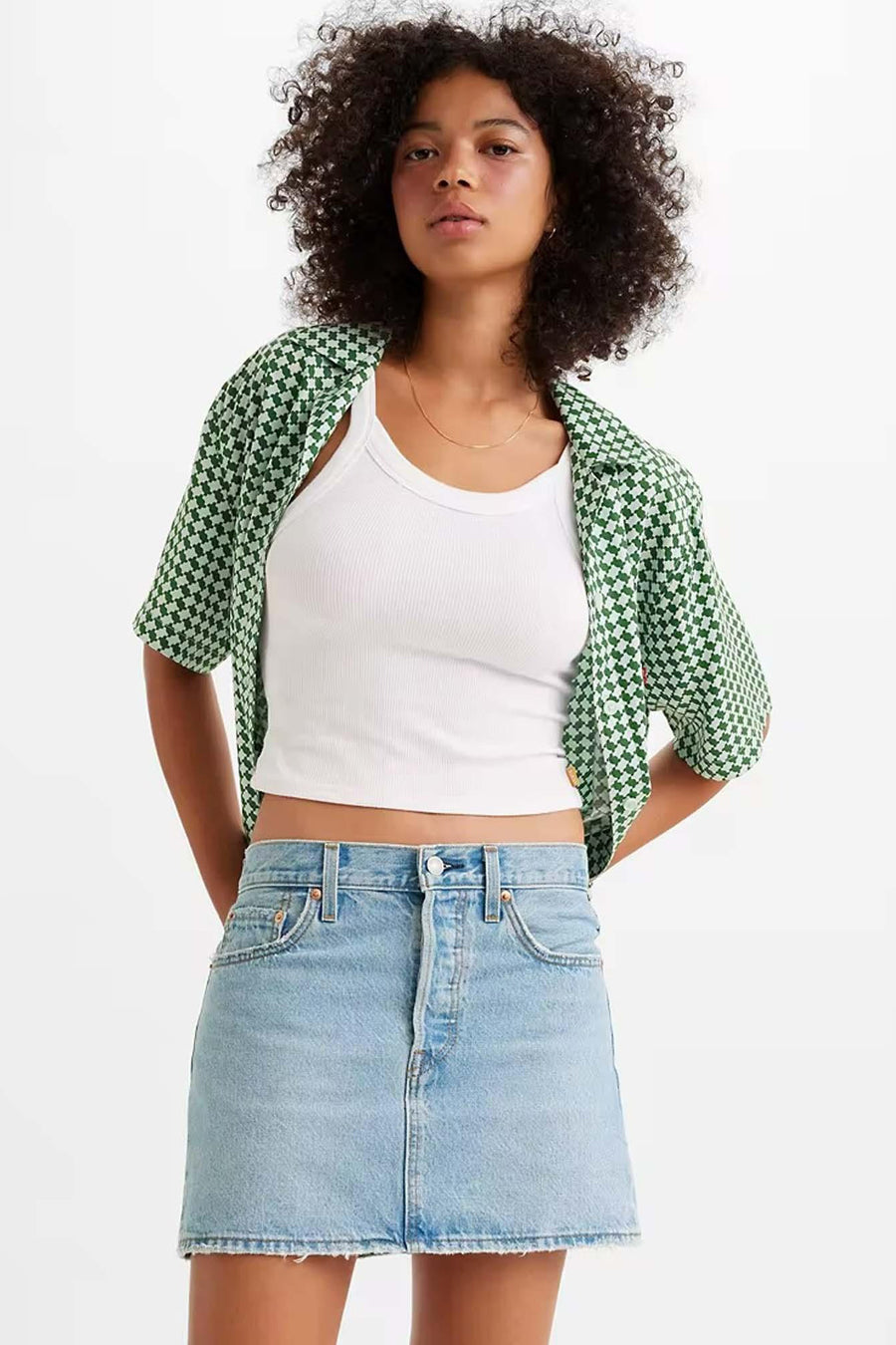 Rok (kort) Light blue denim - Levi's®