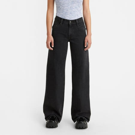 94 BAGGY WIDE - black denim