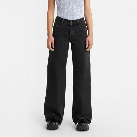 94 BAGGY WIDE - black denim
