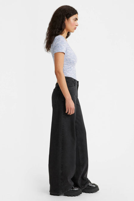 94 BAGGY WIDE - black denim