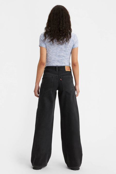 94 BAGGY WIDE - black denim