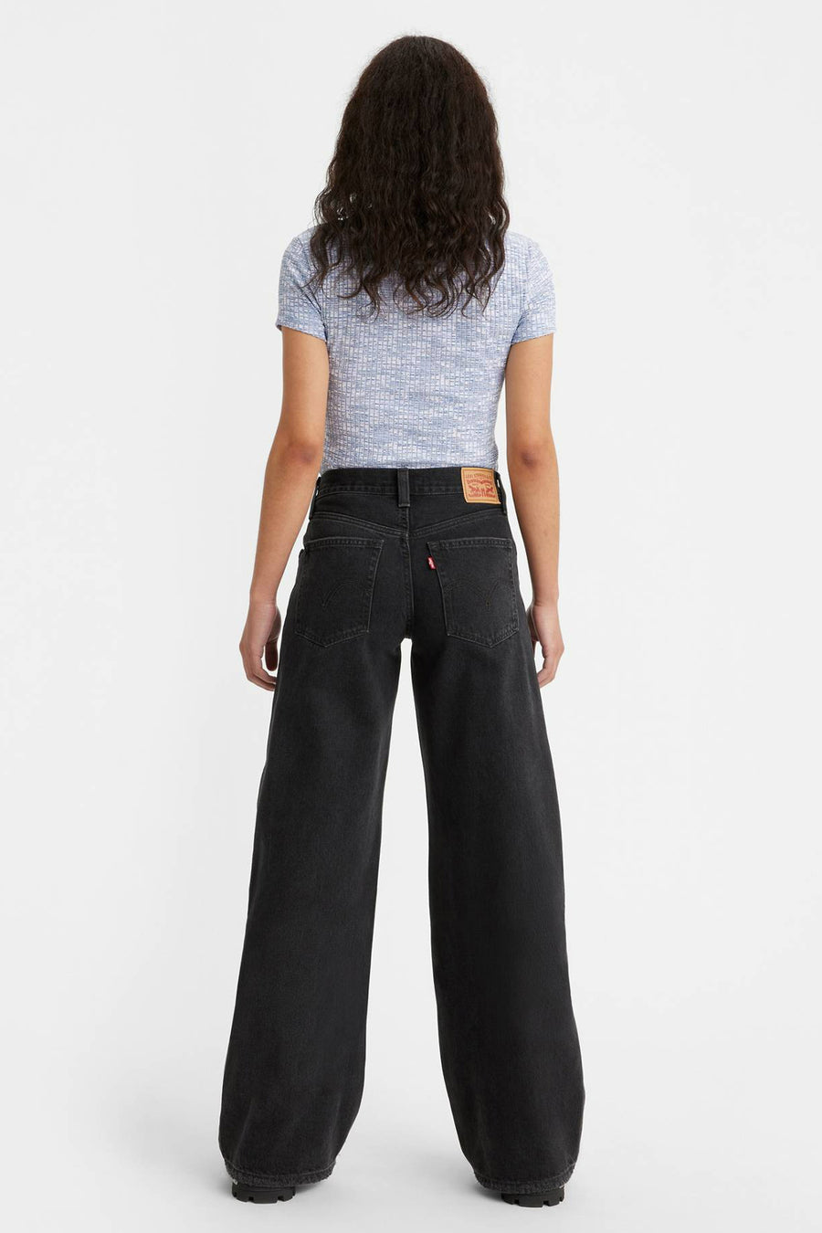 94 BAGGY WIDE - black denim