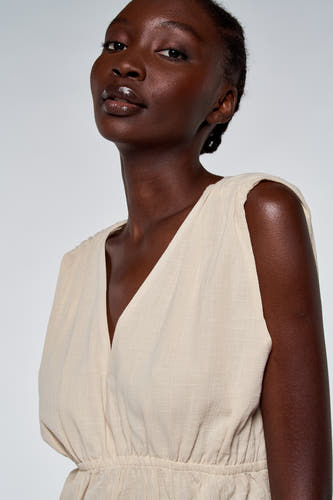 Top (zonder mouwen) Beige - Astrid Black Label