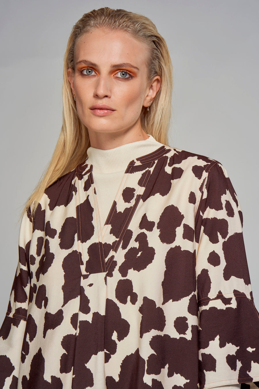 Kleedjes (korte mouwen) Bruin - Astrid Black Label