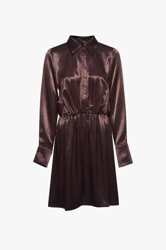 Kleedjes (lange mouwen) Bruin - Astrid Black Label