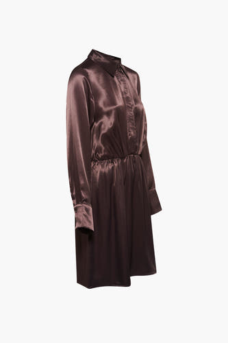 Kleedjes (lange mouwen) Bruin - Astrid Black Label