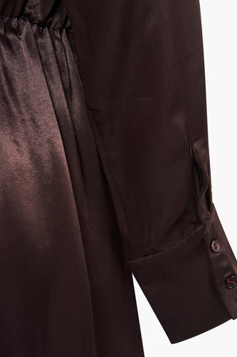 Kleedjes (lange mouwen) Bruin - Astrid Black Label