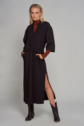 Kleedjes (lange mouwen) Zwart - Astrid Black Label