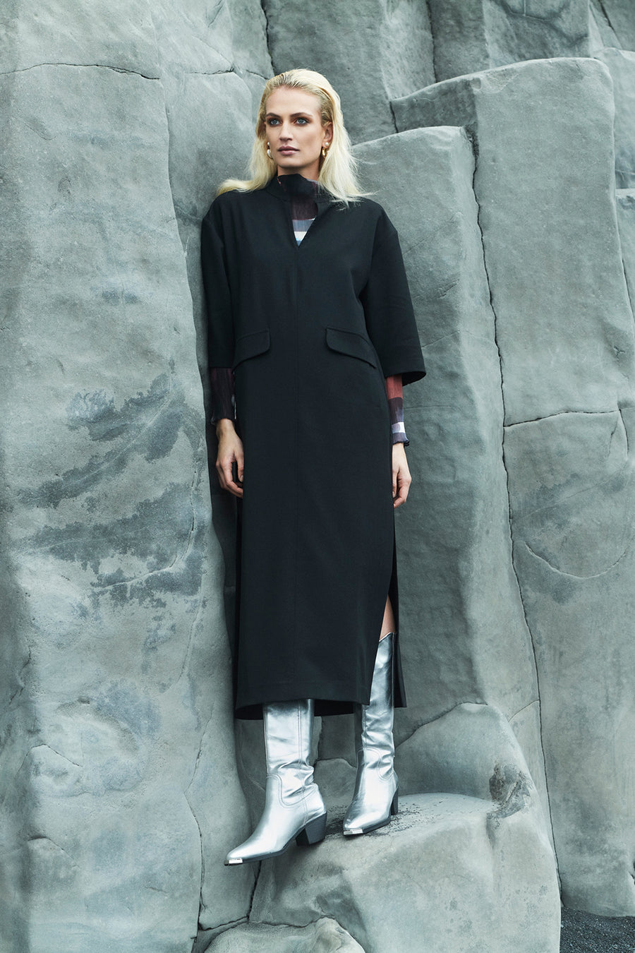 Kleedjes (lange mouwen) Zwart - Astrid Black Label