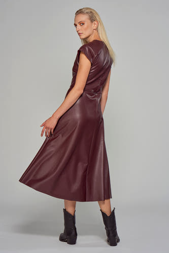 Kleedjes zonder mouwen Bordeaux - Astrid Black Label