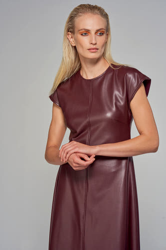 Kleedjes zonder mouwen Bordeaux - Astrid Black Label