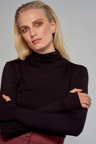 Top (lange mouwen) Zwart - Astrid Black Label