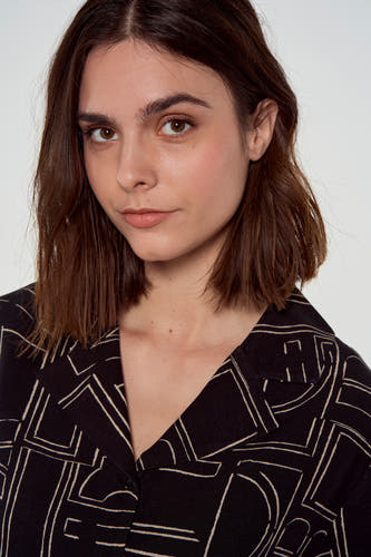 Blouse (korte mouwen) Zwart - Astrid Black Label
