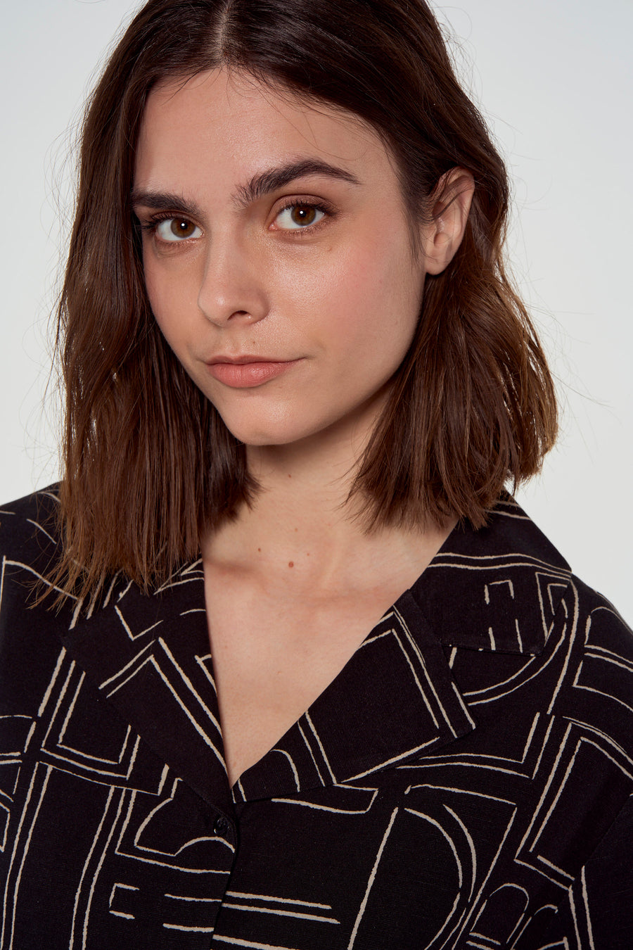 Blouse (korte mouwen) Zwart - Astrid Black Label