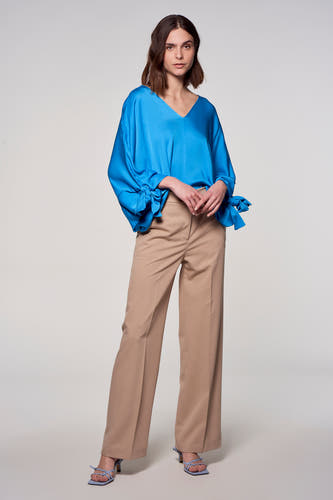 Blouse (lange mouwen) Blauw - Astrid Black Label