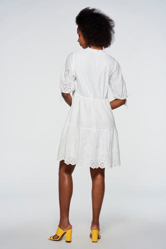 Kleedjes (korte mouwen) Wit - Astrid Black Label