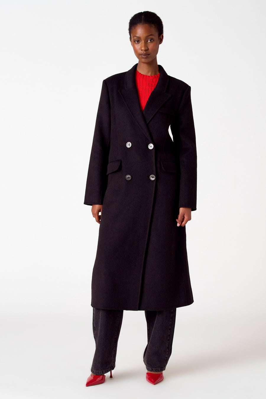 Lange jas Zwart - Astrid Black Label